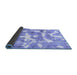 Sideview of Abstract Blue Modern Rug, abs1129blu