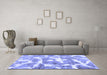 Machine Washable Abstract Blue Modern Rug in a Living Room, wshabs1129blu