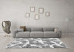 Machine Washable Abstract Gray Modern Rug in a Living Room,, wshabs1129gry