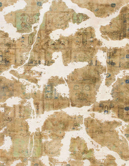 Abstract Cinnamon Brown Modern Rug, abs1129