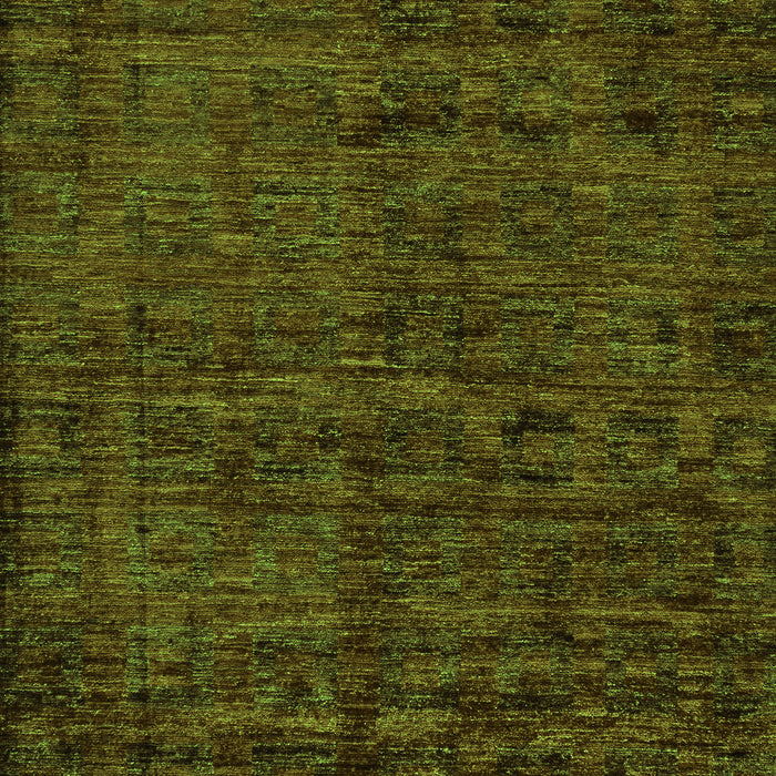 Machine Washable Abstract Green Modern Area Rugs, wshabs112grn