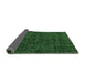 Sideview of Abstract Emerald Green Modern Rug, abs112emgrn