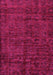 Machine Washable Abstract Pink Modern Rug, wshabs112pnk