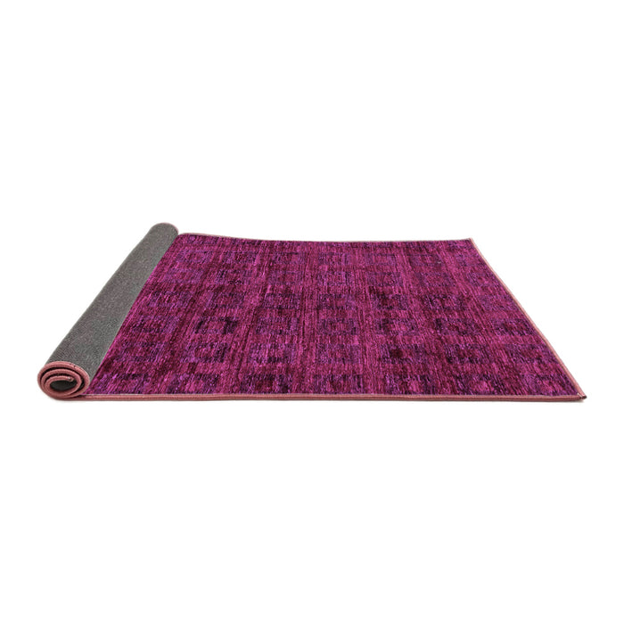 Sideview of Abstract Purple Modern Rug, abs112pur
