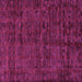 Square Machine Washable Abstract Purple Modern Area Rugs, wshabs112pur