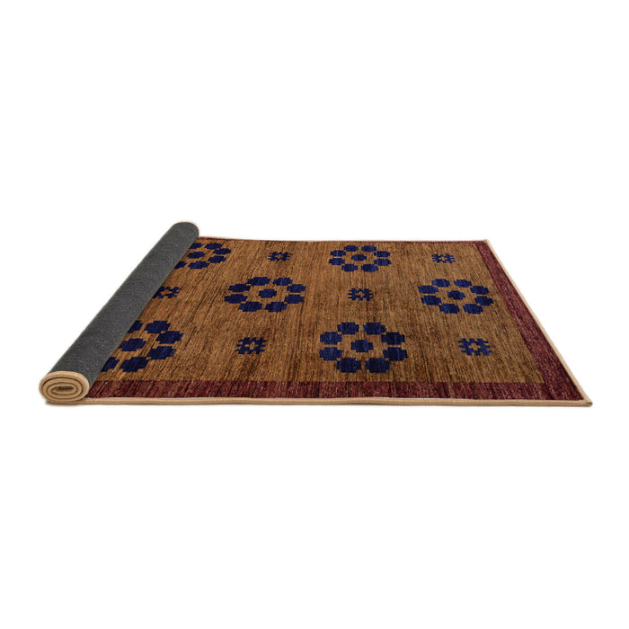 Abstract Red Modern Rug in a Kitchen, abs113