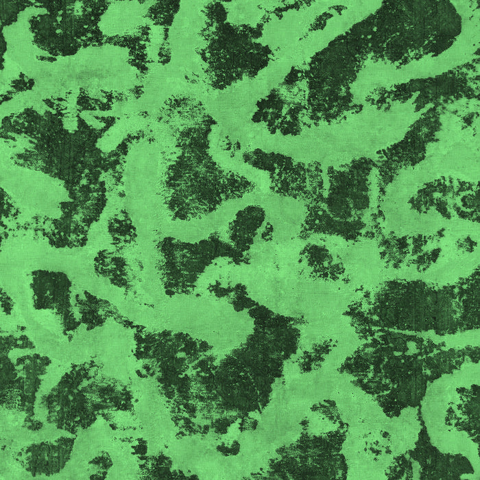 Machine Washable Abstract Emerald Green Modern Area Rugs, wshabs1130emgrn