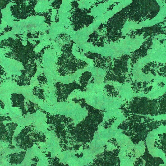 Machine Washable Abstract Green Modern Area Rugs, wshabs1130grn