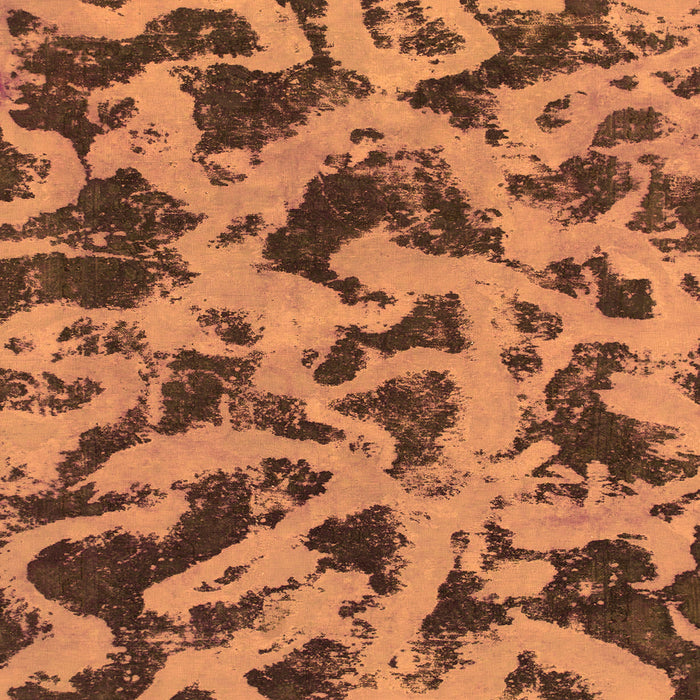 Square Abstract Orange Modern Rug, abs1130org