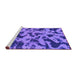 Sideview of Machine Washable Abstract Purple Modern Area Rugs, wshabs1130pur