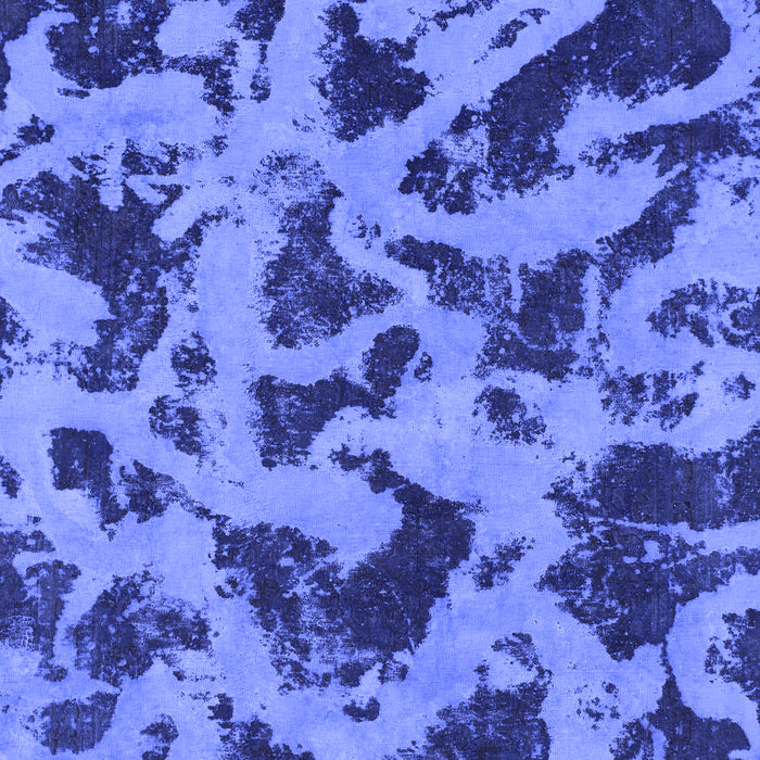 Machine Washable Abstract Blue Modern Rug, wshabs1130blu