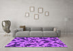 Machine Washable Abstract Pink Modern Rug in a Living Room, wshabs1130pnk