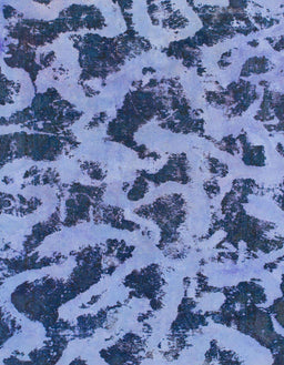 Machine Washable Abstract Sky Blue Rug, wshabs1130