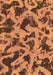 Abstract Orange Modern Rug, abs1130org