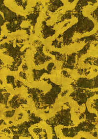 Abstract Yellow Modern Rug, abs1130yw