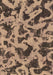 Machine Washable Abstract Brown Modern Rug, wshabs1130brn