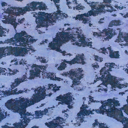 Round Abstract Sky Blue Modern Rug, abs1130