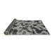 Sideview of Abstract Gray Modern Rug, abs1130gry