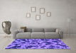 Machine Washable Abstract Purple Modern Area Rugs in a Living Room, wshabs1130pur