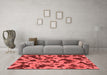 Modern Red Washable Rugs