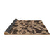 Sideview of Abstract Brown Modern Rug, abs1130brn