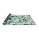 Sideview of Abstract Light Gray Modern Rug, abs1131