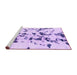 Sideview of Machine Washable Abstract Purple Modern Area Rugs, wshabs1131pur