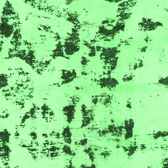 Machine Washable Abstract Emerald Green Modern Area Rugs, wshabs1131emgrn