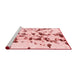 Modern Red Washable Rugs