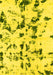 Machine Washable Abstract Yellow Modern Rug, wshabs1131yw