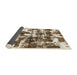 Sideview of Abstract Reddish Brown Modern Rug, abs1132