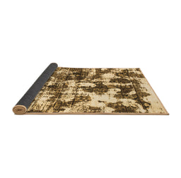 Sideview of Abstract Brown Modern Rug, abs1132brn