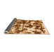 Sideview of Abstract Orange Modern Rug, abs1132org