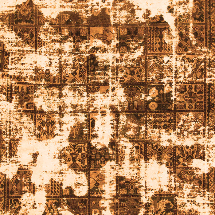 Abstract Orange Modern Rug, abs1132org