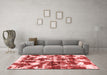 Modern Red Washable Rugs