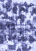 Machine Washable Abstract Blue Modern Rug, wshabs1132blu