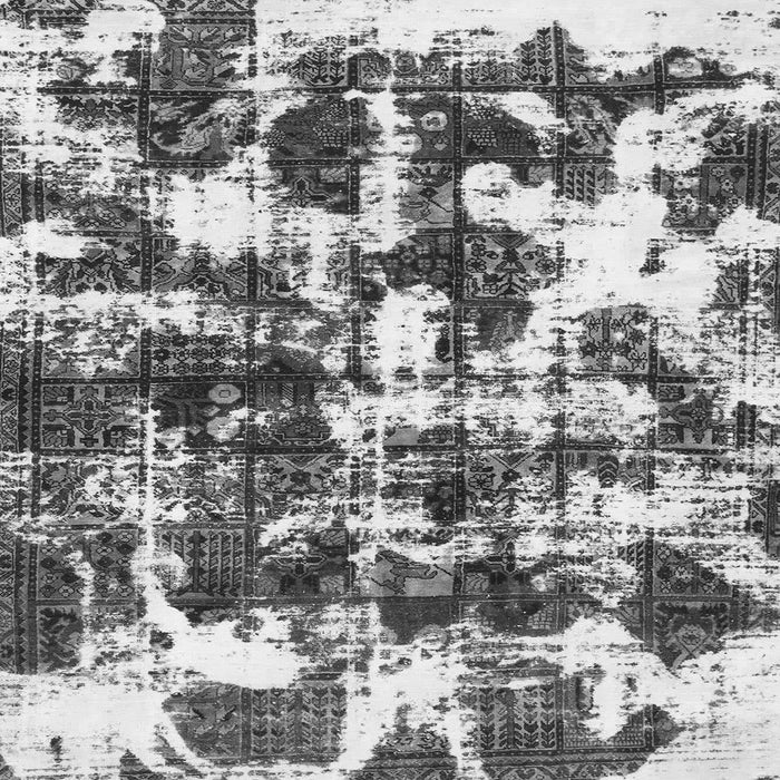 Square Abstract Gray Modern Rug, abs1132gry