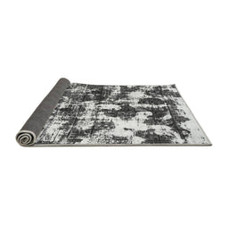 Sideview of Abstract Gray Modern Rug, abs1132gry