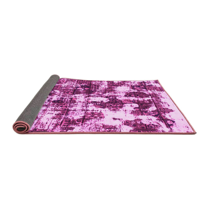 Sideview of Abstract Pink Modern Rug, abs1132pnk