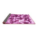 Sideview of Abstract Pink Modern Rug, abs1132pnk