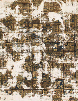Abstract Reddish Brown Modern Rug, abs1132