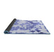 Sideview of Abstract Blue Modern Rug, abs1133blu