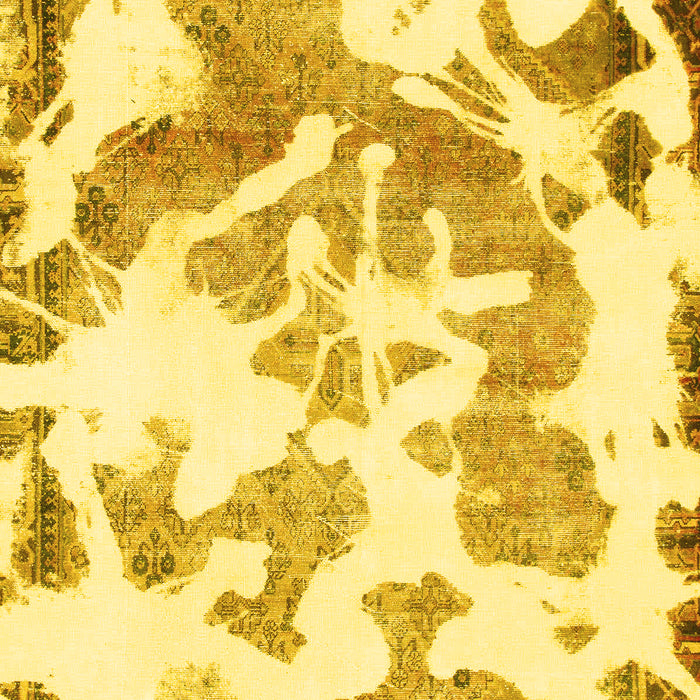 Abstract Yellow Modern Rug, abs1133yw