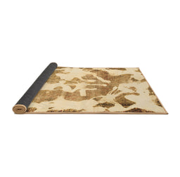 Sideview of Abstract Brown Modern Rug, abs1133brn