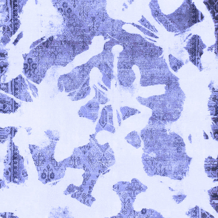 Abstract Blue Modern Rug, abs1133blu