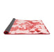 Abstract Red Modern Area Rugs