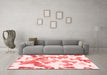 Modern Red Washable Rugs