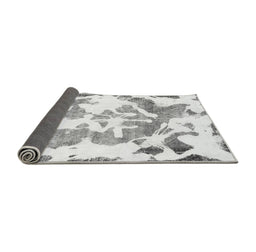 Sideview of Abstract Gray Modern Rug, abs1133gry