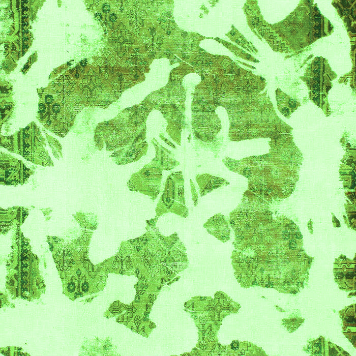 Abstract Green Modern Rug, abs1133grn