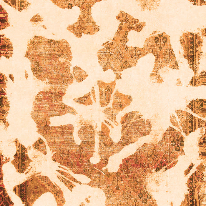 Abstract Orange Modern Rug, abs1133org